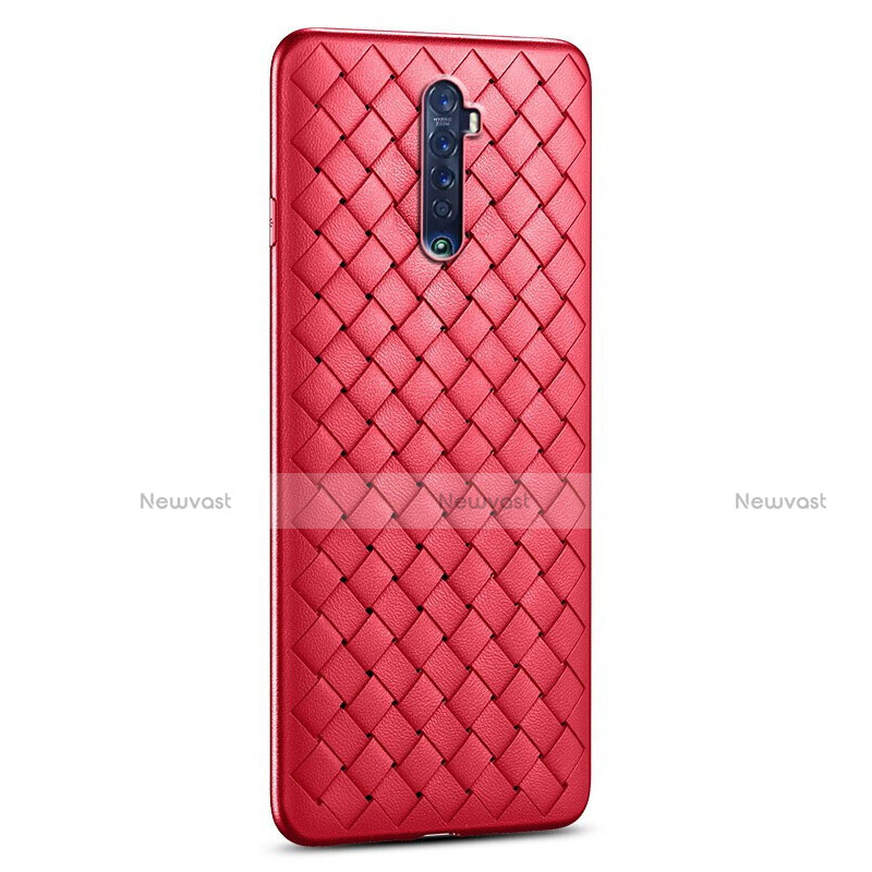 Soft Silicone Gel Leather Snap On Case Cover S07 for Oppo Reno2