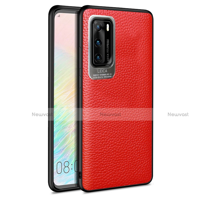 Soft Silicone Gel Leather Snap On Case Cover S08 for Huawei P40