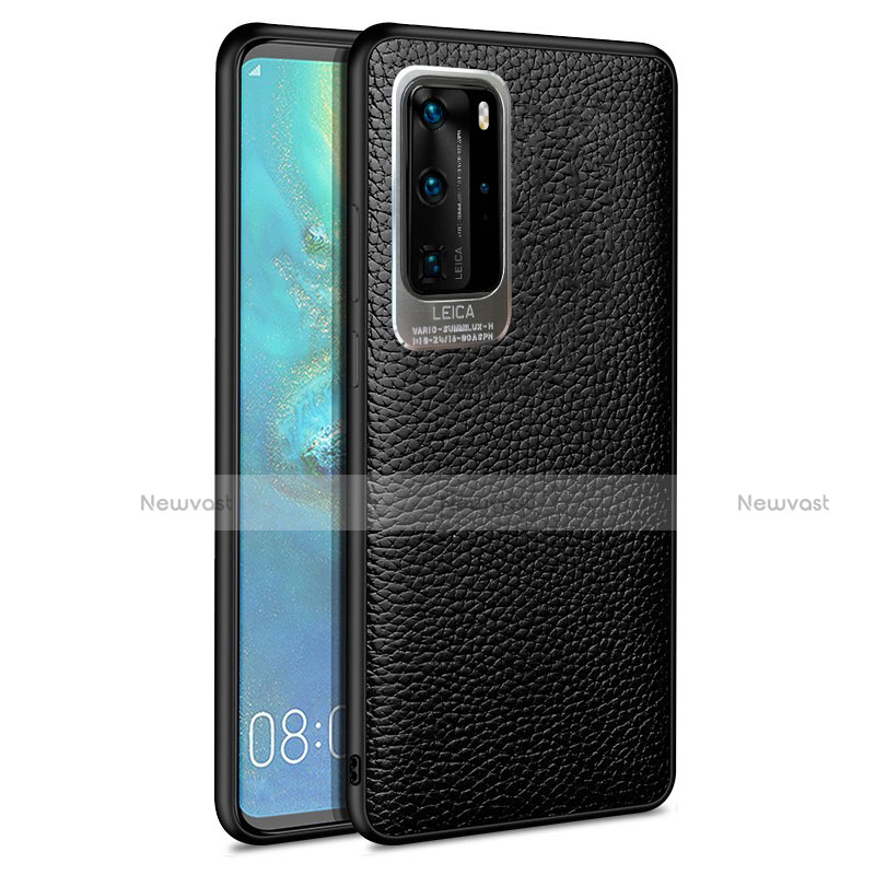 Soft Silicone Gel Leather Snap On Case Cover S08 for Huawei P40 Pro