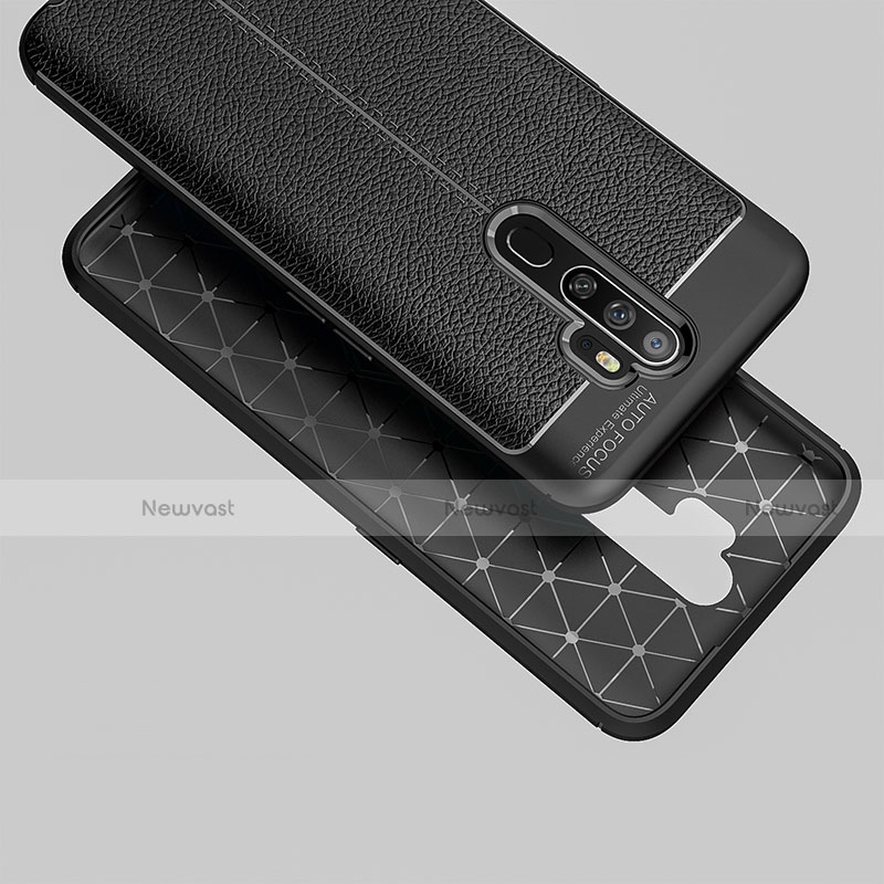 Soft Silicone Gel Leather Snap On Case Cover S08 for Oppo A11