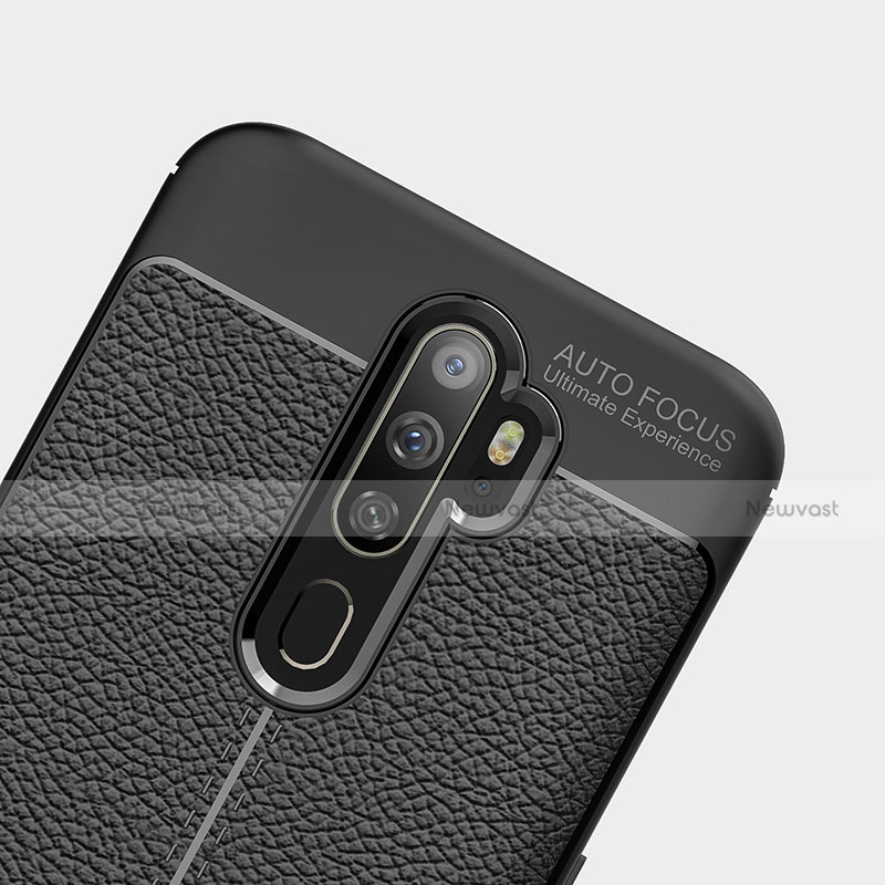 Soft Silicone Gel Leather Snap On Case Cover S08 for Oppo A9 (2020)