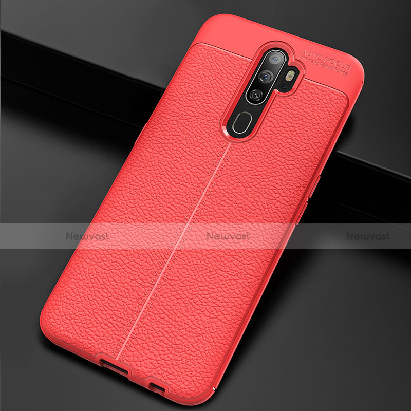 Soft Silicone Gel Leather Snap On Case Cover S08 for Oppo A9 (2020)