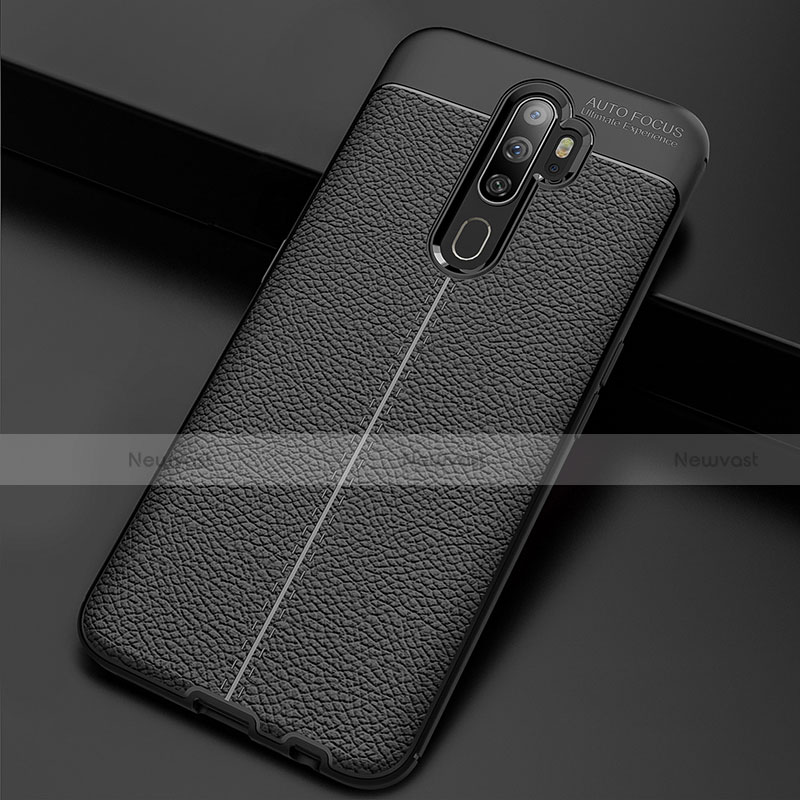 Soft Silicone Gel Leather Snap On Case Cover S08 for Oppo A9 (2020)