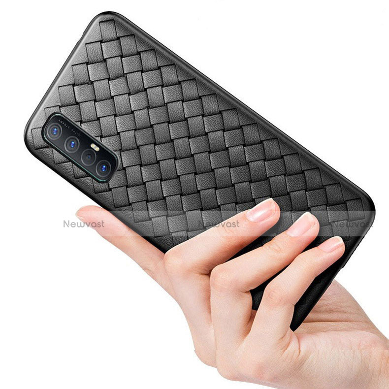 Soft Silicone Gel Leather Snap On Case Cover S08 for Oppo Find X2 Neo