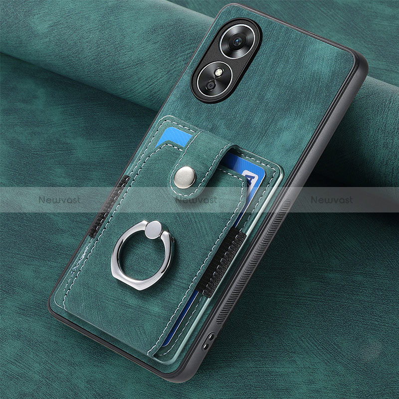 Soft Silicone Gel Leather Snap On Case Cover SD1 for Oppo A17