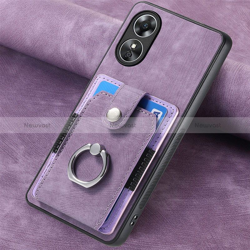 Soft Silicone Gel Leather Snap On Case Cover SD1 for Oppo A17