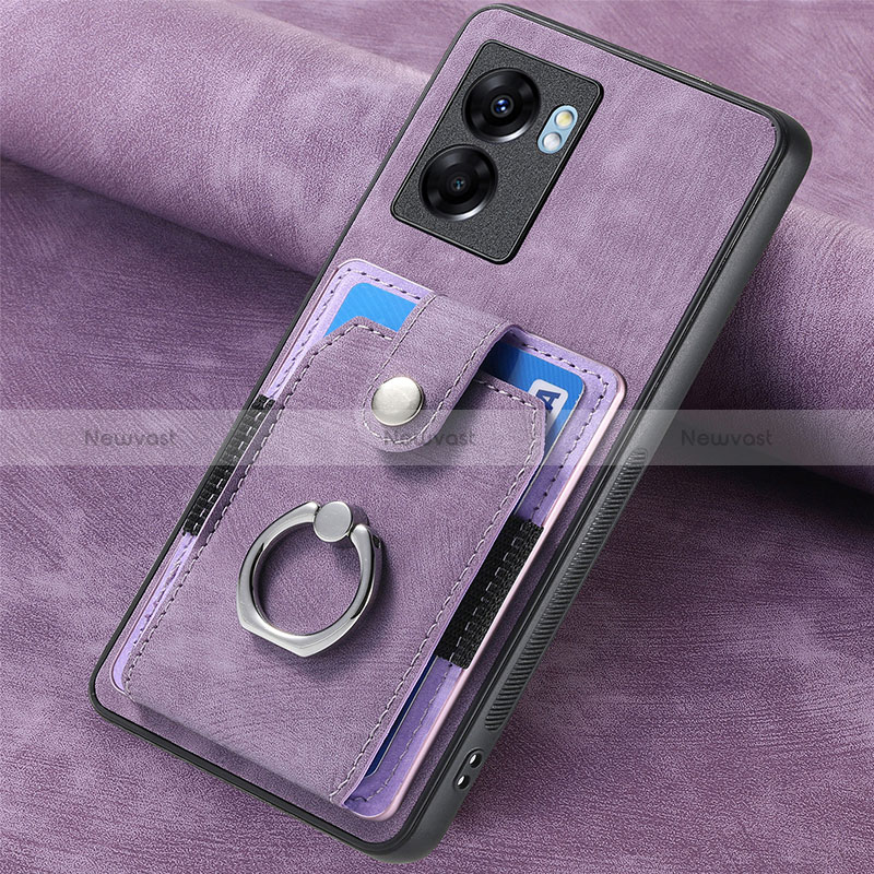Soft Silicone Gel Leather Snap On Case Cover SD1 for Oppo A57 5G