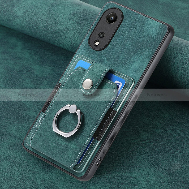 Soft Silicone Gel Leather Snap On Case Cover SD1 for Oppo A58 5G