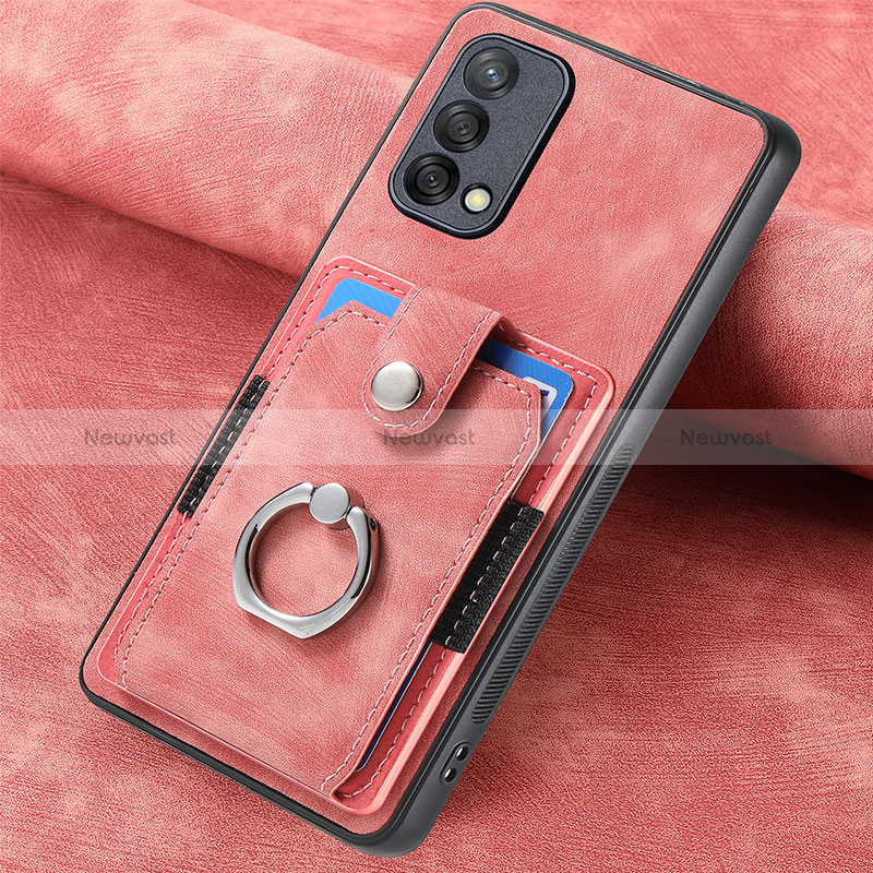 Soft Silicone Gel Leather Snap On Case Cover SD1 for Oppo A74 4G