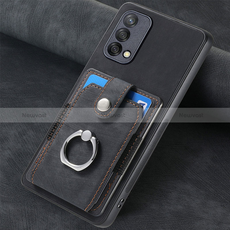 Soft Silicone Gel Leather Snap On Case Cover SD1 for Oppo A74 4G
