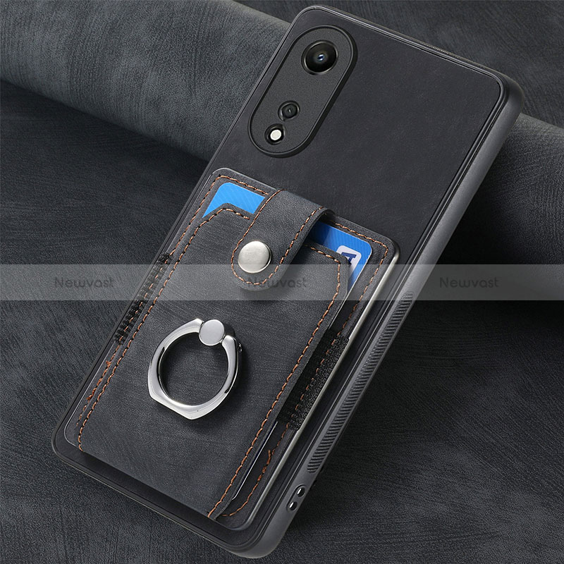 Soft Silicone Gel Leather Snap On Case Cover SD1 for Oppo A78 5G