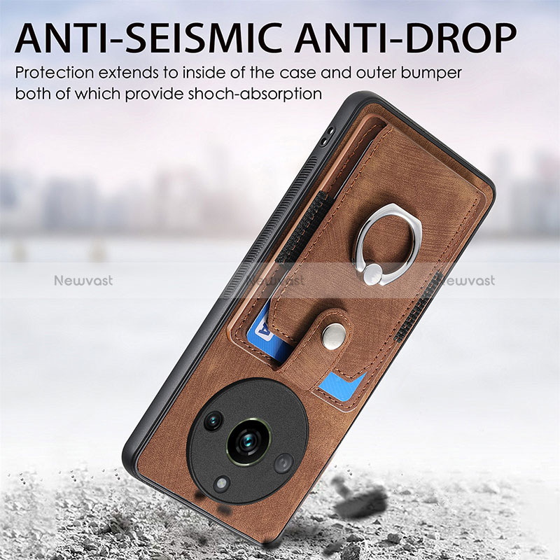 Soft Silicone Gel Leather Snap On Case Cover SD1 for Realme 11 Pro+ Plus 5G