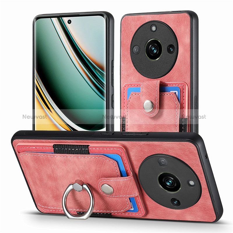 Soft Silicone Gel Leather Snap On Case Cover SD1 for Realme 11 Pro+ Plus 5G