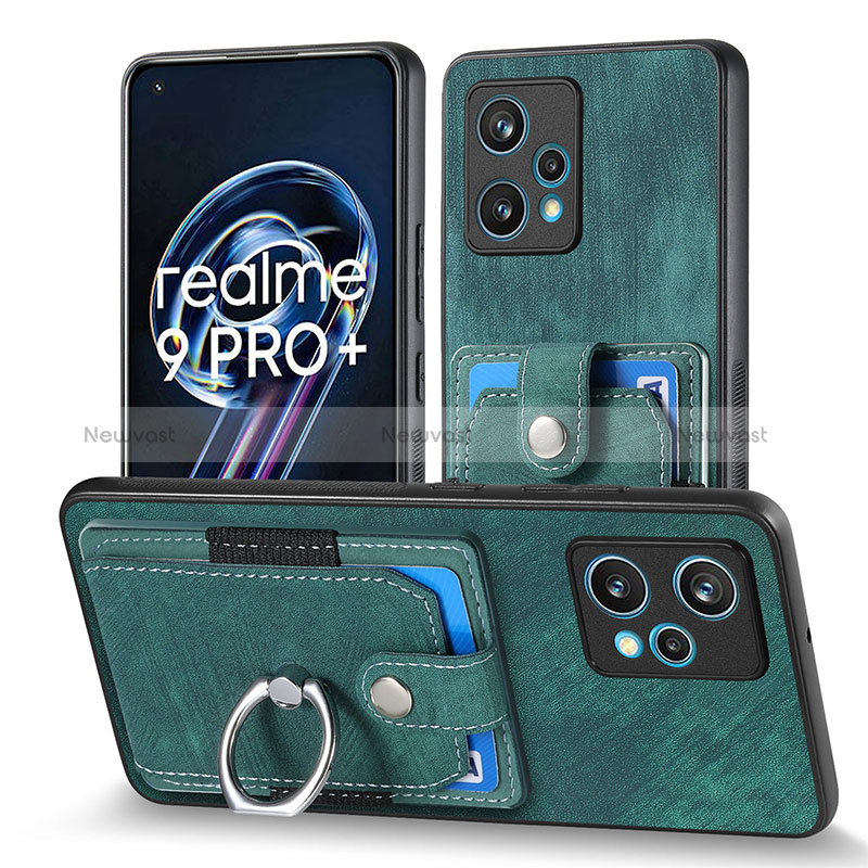 Soft Silicone Gel Leather Snap On Case Cover SD1 for Realme 9 Pro+ Plus 5G