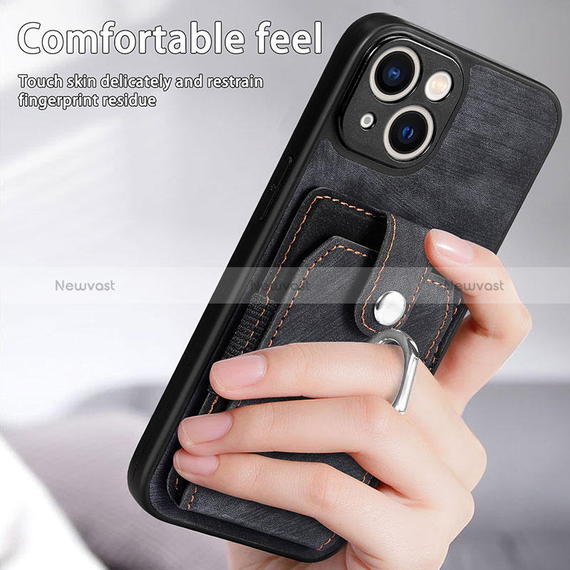Soft Silicone Gel Leather Snap On Case Cover SD11 for Apple iPhone 13