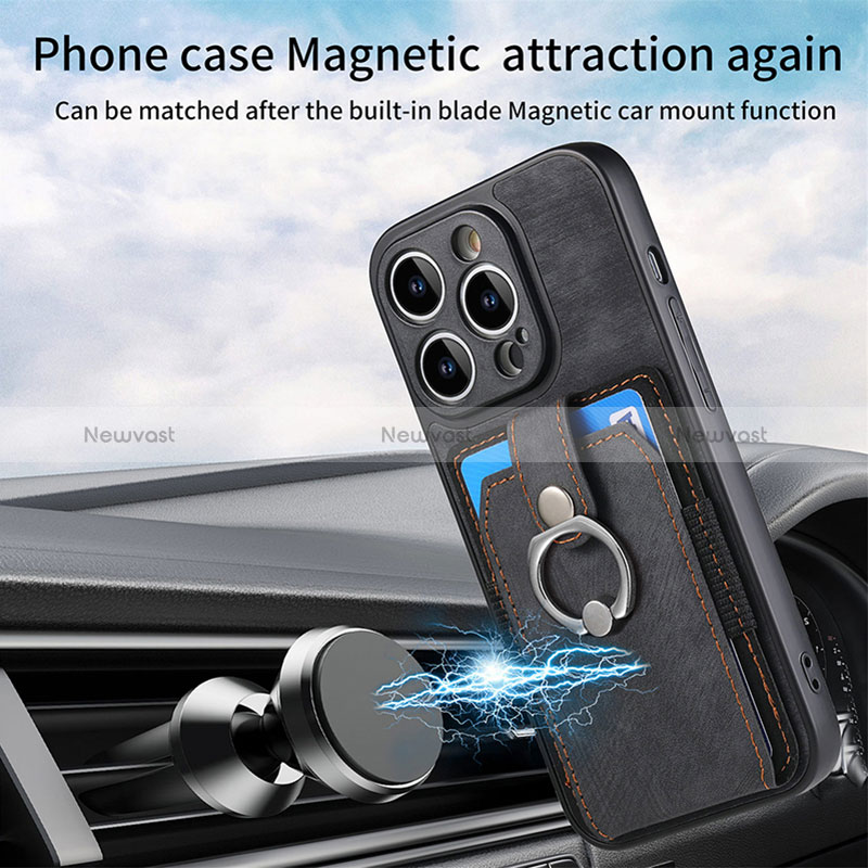 Soft Silicone Gel Leather Snap On Case Cover SD11 for Apple iPhone 13 Pro