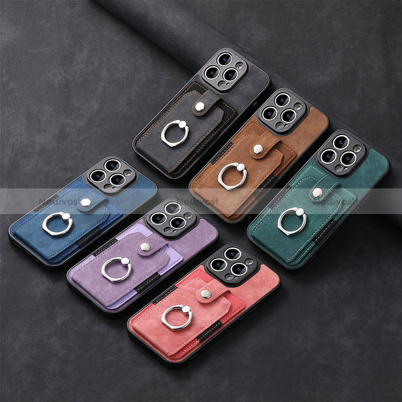 Soft Silicone Gel Leather Snap On Case Cover SD11 for Apple iPhone 13 Pro