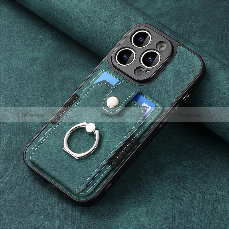 Soft Silicone Gel Leather Snap On Case Cover SD11 for Apple iPhone 15 Pro Max