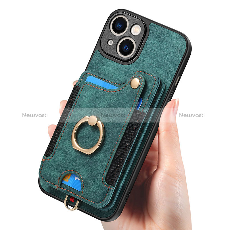 Soft Silicone Gel Leather Snap On Case Cover SD12 for Apple iPhone 14 Plus