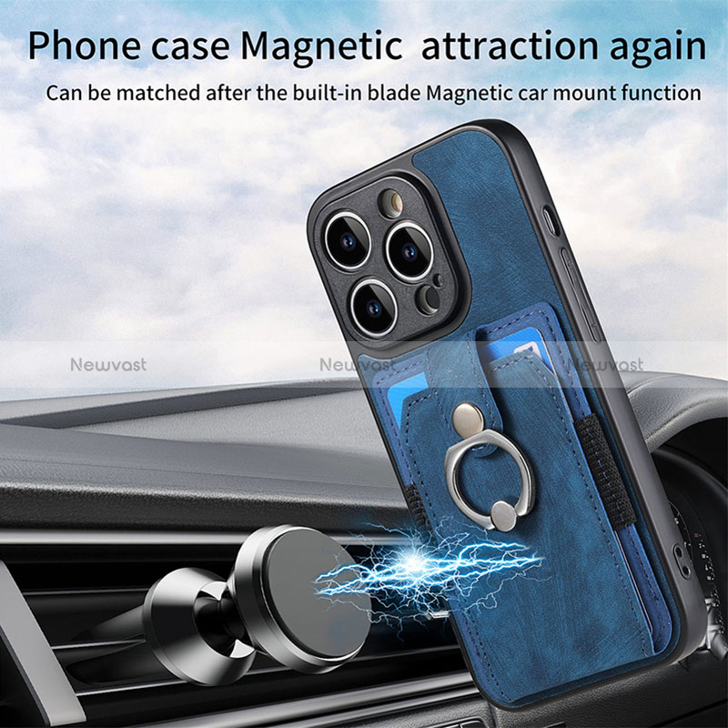 Soft Silicone Gel Leather Snap On Case Cover SD12 for Apple iPhone 14 Pro Max