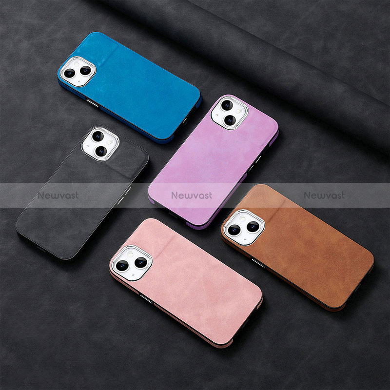 Soft Silicone Gel Leather Snap On Case Cover SD13 for Apple iPhone 15