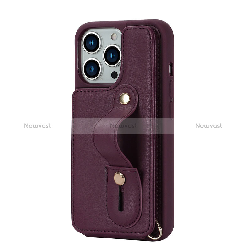 Soft Silicone Gel Leather Snap On Case Cover SD14 for Apple iPhone 13 Pro