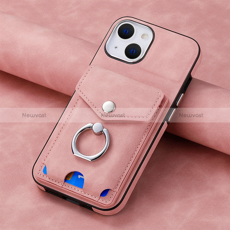 Soft Silicone Gel Leather Snap On Case Cover SD15 for Apple iPhone 14