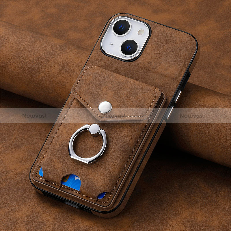 Soft Silicone Gel Leather Snap On Case Cover SD15 for Apple iPhone 14