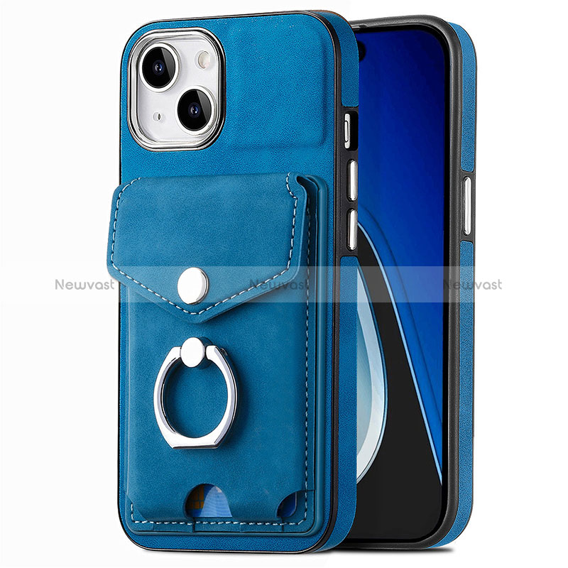 Soft Silicone Gel Leather Snap On Case Cover SD16 for Apple iPhone 14