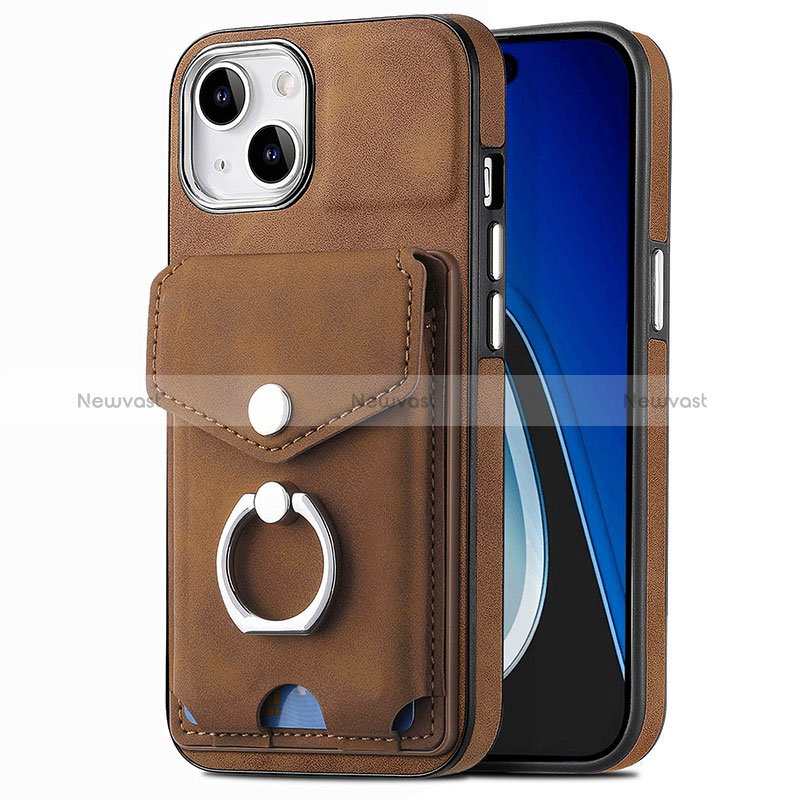 Soft Silicone Gel Leather Snap On Case Cover SD16 for Apple iPhone 14