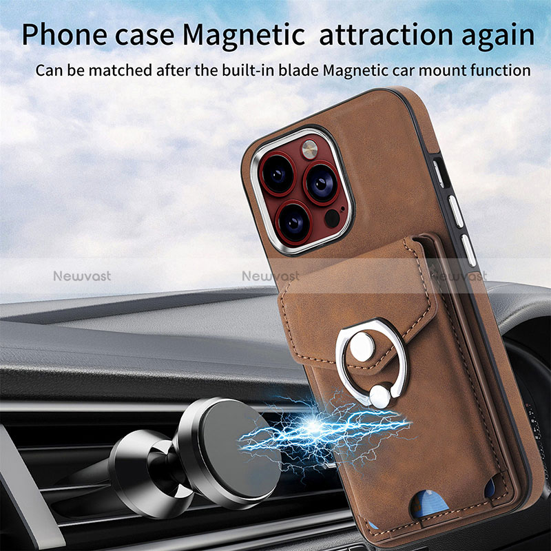 Soft Silicone Gel Leather Snap On Case Cover SD16 for Apple iPhone 14 Pro