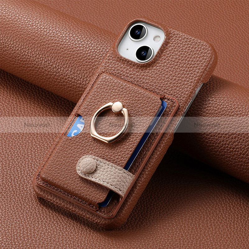 Soft Silicone Gel Leather Snap On Case Cover SD17 for Apple iPhone 14 Plus
