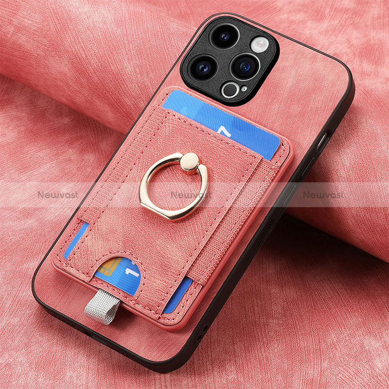 Soft Silicone Gel Leather Snap On Case Cover SD18 for Apple iPhone 15 Pro Max