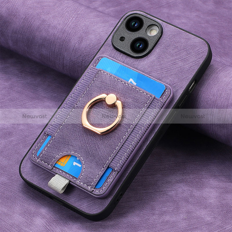 Soft Silicone Gel Leather Snap On Case Cover SD2 for Apple iPhone 14