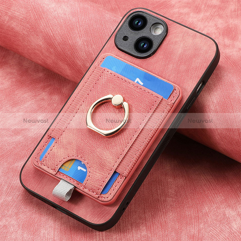 Soft Silicone Gel Leather Snap On Case Cover SD2 for Apple iPhone 14