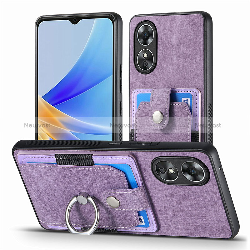 Soft Silicone Gel Leather Snap On Case Cover SD2 for Oppo A17