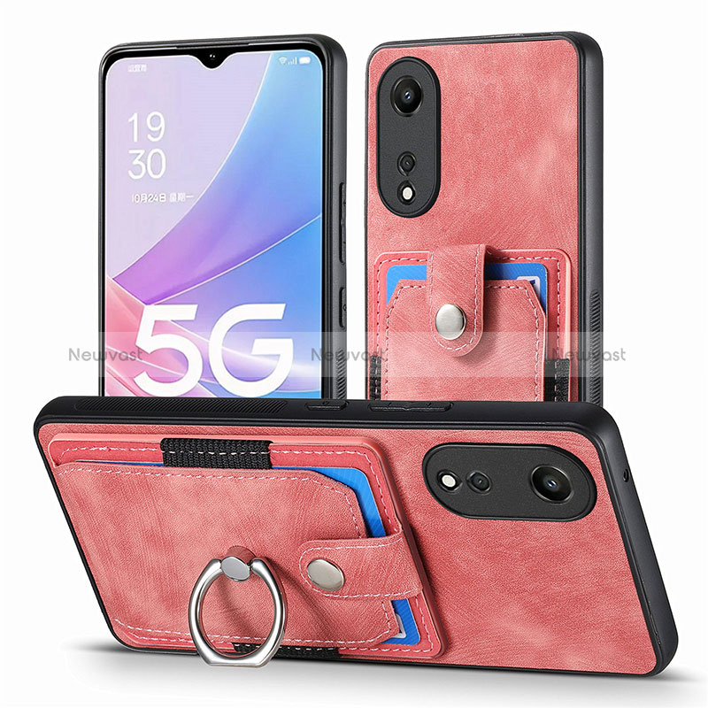 Soft Silicone Gel Leather Snap On Case Cover SD2 for Oppo A58 5G