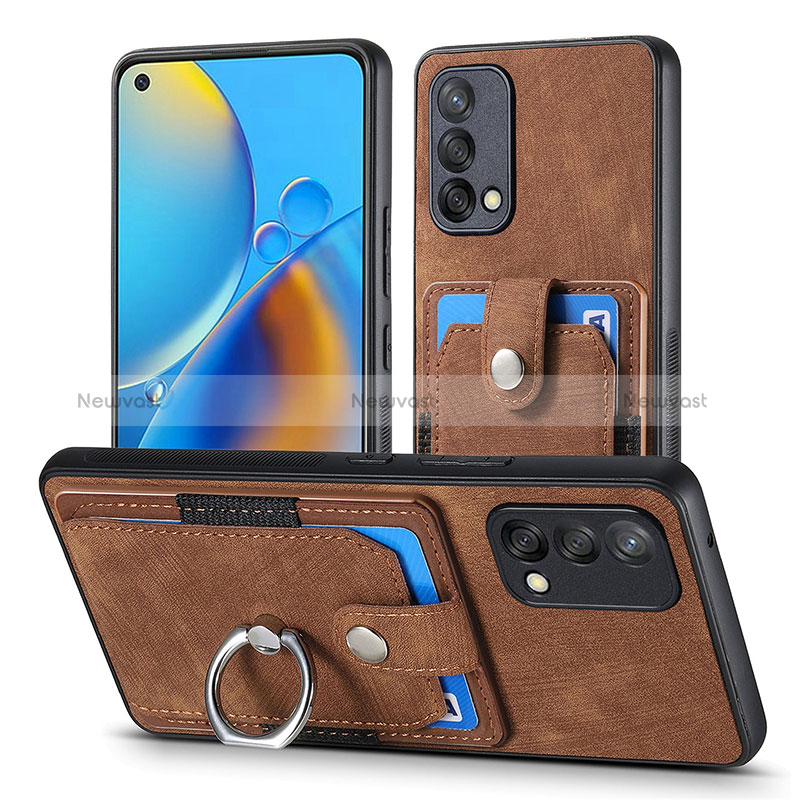 Soft Silicone Gel Leather Snap On Case Cover SD2 for Oppo A74 4G