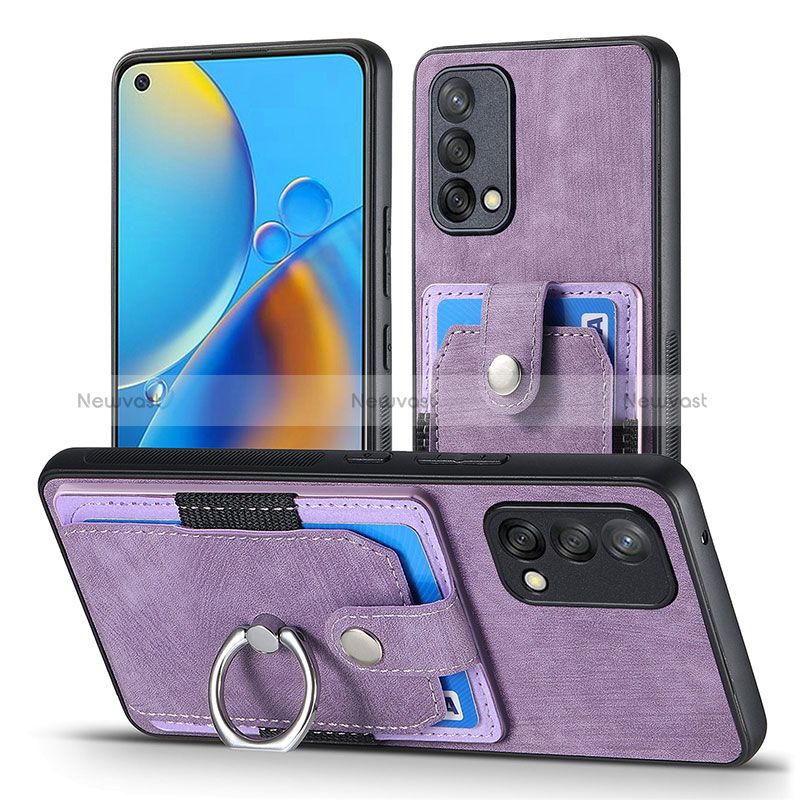 Soft Silicone Gel Leather Snap On Case Cover SD2 for Oppo A74 4G