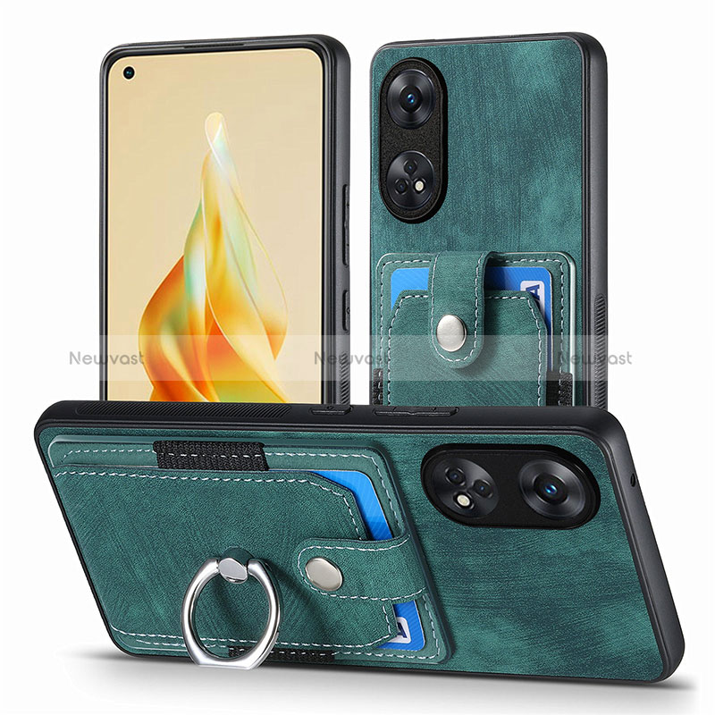 Soft Silicone Gel Leather Snap On Case Cover SD2 for Oppo Reno8 T 4G