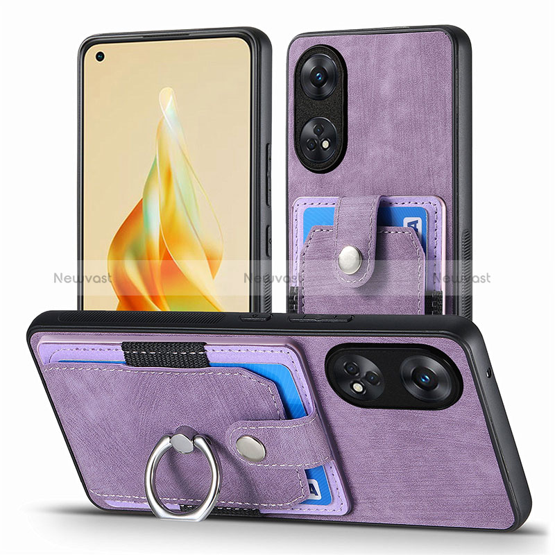 Soft Silicone Gel Leather Snap On Case Cover SD2 for Oppo Reno8 T 4G