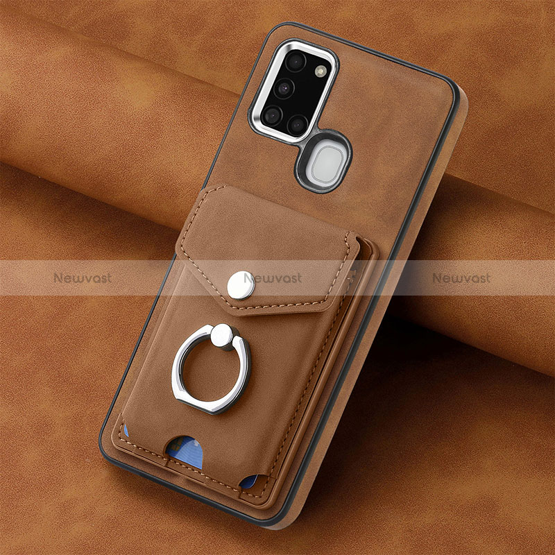 Soft Silicone Gel Leather Snap On Case Cover SD3 for Samsung Galaxy A21s