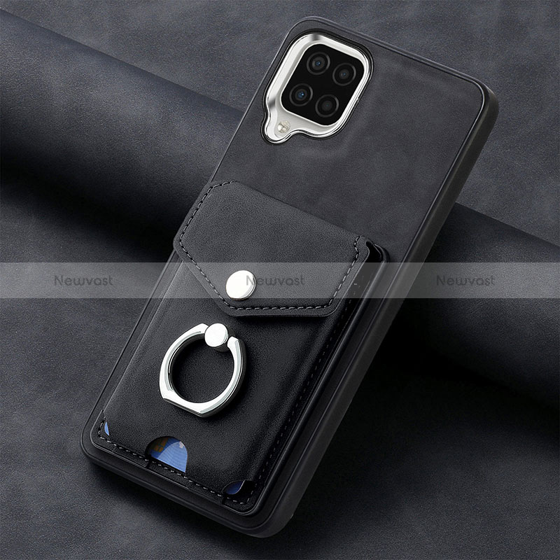 Soft Silicone Gel Leather Snap On Case Cover SD3 for Samsung Galaxy M32 4G