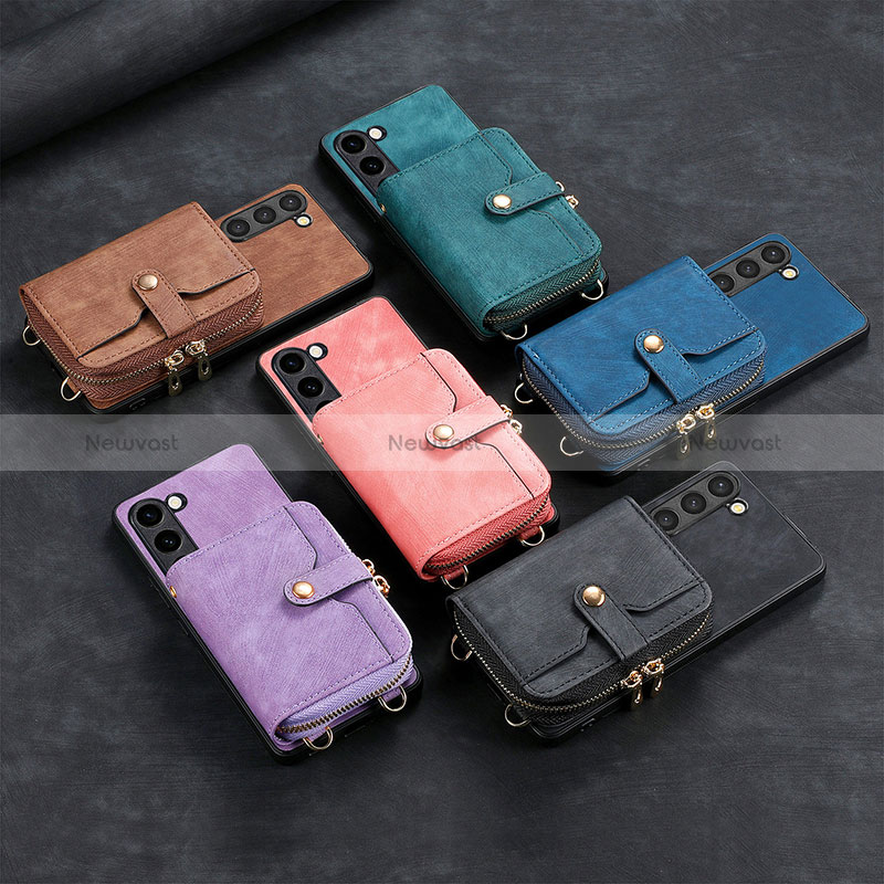 Soft Silicone Gel Leather Snap On Case Cover SD3 for Samsung Galaxy S22 Plus 5G