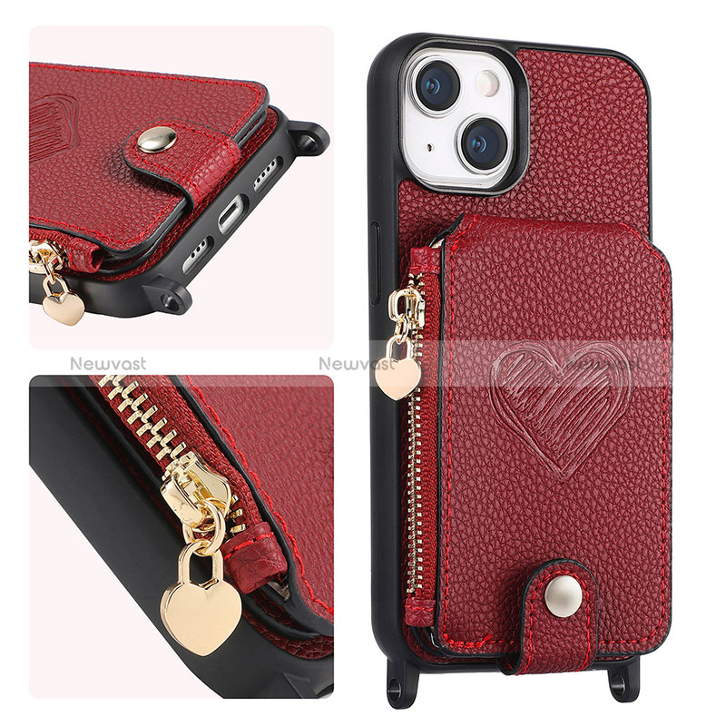 Soft Silicone Gel Leather Snap On Case Cover SD4 for Apple iPhone 13