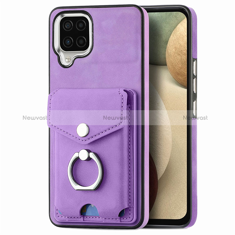 Soft Silicone Gel Leather Snap On Case Cover SD4 for Samsung Galaxy A12