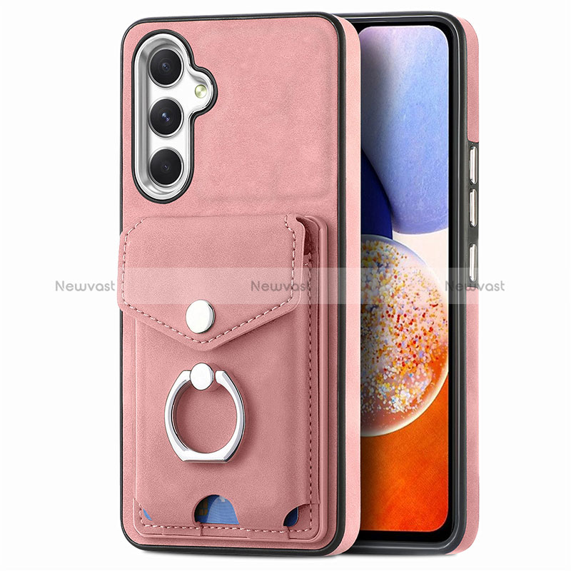 Soft Silicone Gel Leather Snap On Case Cover SD4 for Samsung Galaxy A14 5G