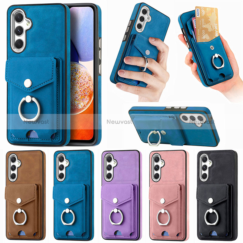 Soft Silicone Gel Leather Snap On Case Cover SD4 for Samsung Galaxy A14 5G