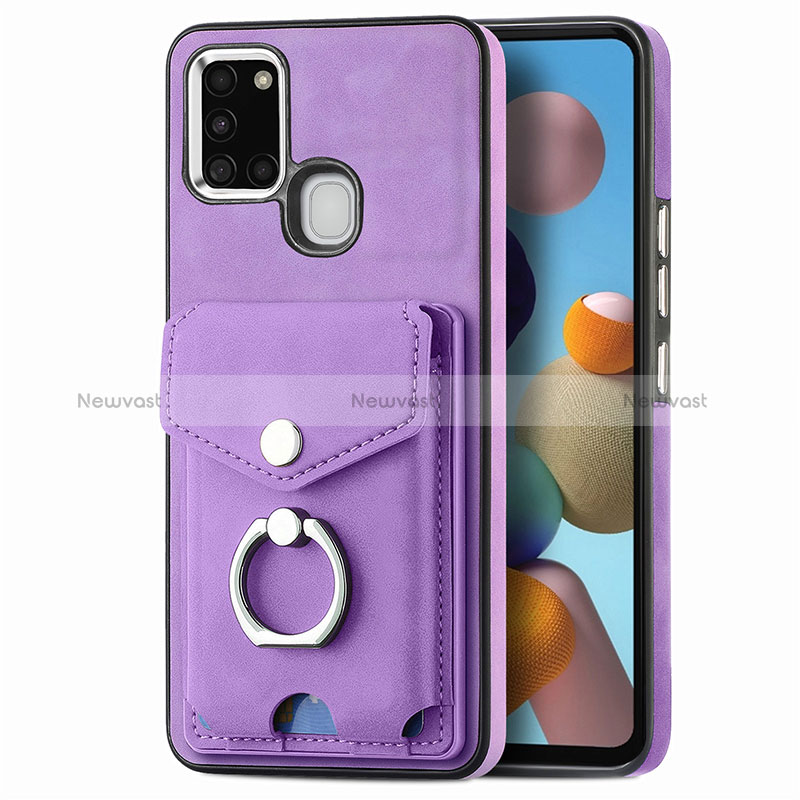 Soft Silicone Gel Leather Snap On Case Cover SD4 for Samsung Galaxy A21s