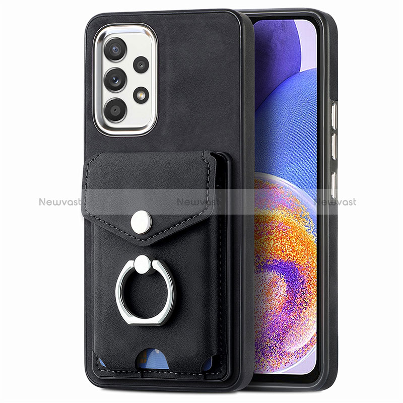 Soft Silicone Gel Leather Snap On Case Cover SD4 for Samsung Galaxy A23 4G